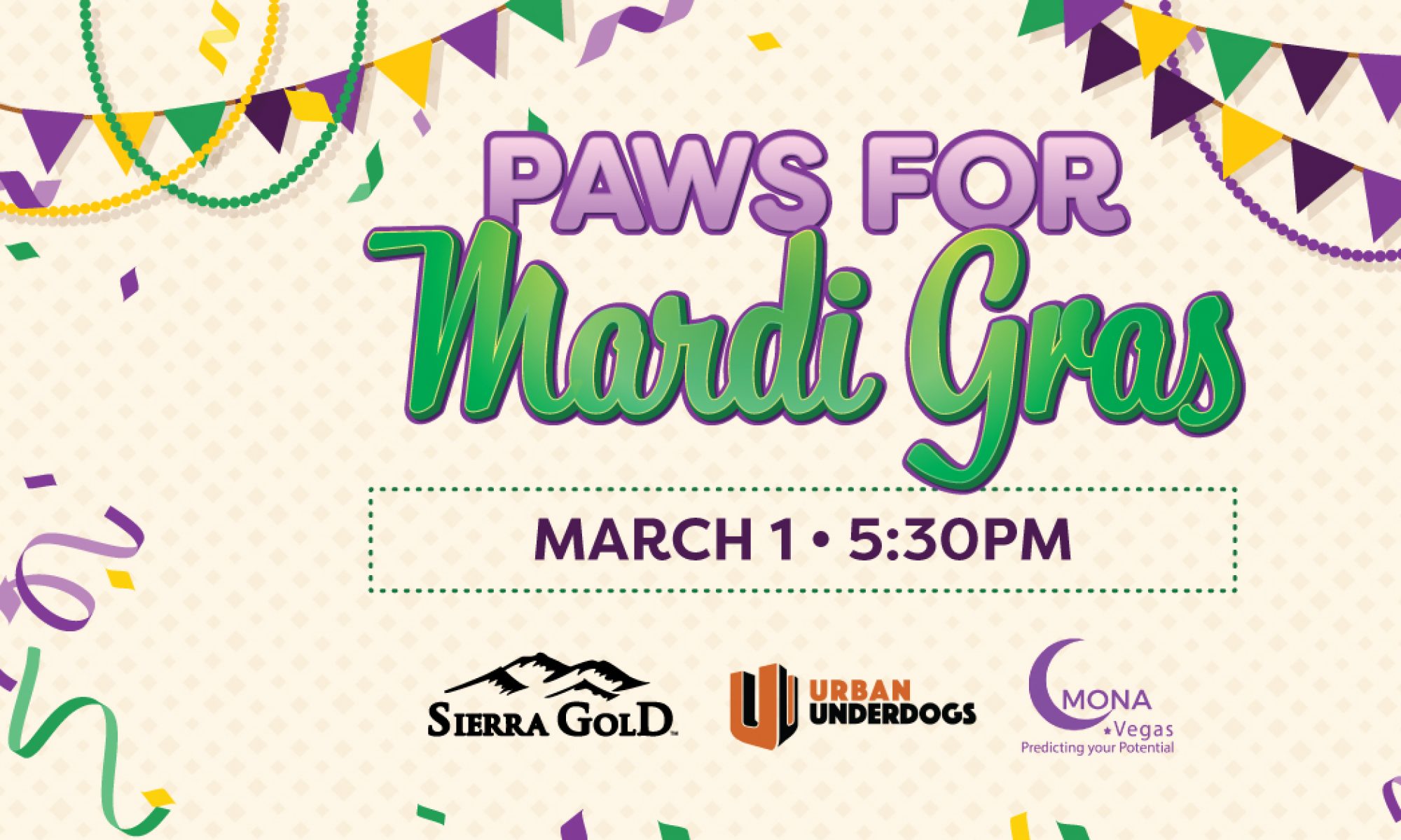 Paws For Mardi Gras -  Las Vegas